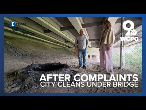Fire pit, homeless encampments and trash found under Columbia Parkway