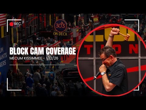 Mecum Kissimmee Live Block Cam: Monday, Jan. 12, 2026
