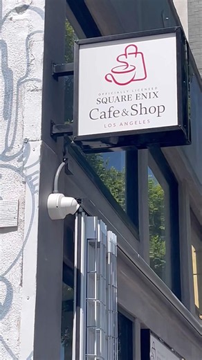 First time at the Square Enix Cafe in Los Angeles! #squareenix