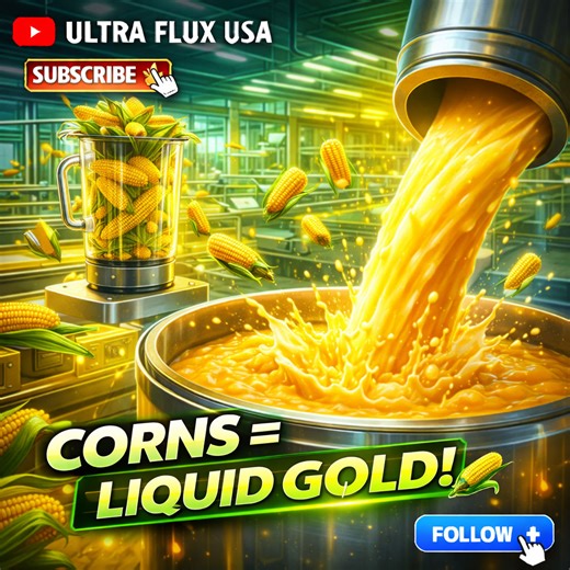 Inside the World’s Largest Sweet Corn Plant: The Milk Extraction Process 🏭🥛 ​ How 1 Million Pounds of Corn Becomes Creamy Milk in Hours ⏱️🌽 ​ ​Welcome to Ultra Flux USA ⚙️ See how fascinating products are made, from massive factories to high-tech production lines 🌍 ​Ever wondered how we get that perfect, silky corn milk at such a massive scale? 🌽🥛 Today, we’re stepping inside a colossal 1,000,000-pound sweet corn plant to witness the hypnotic process of extraction! Watch as mountains of fr