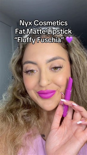 Nyx Cosmetics Fat Matte Lipstick “Fluffy Fuschia” 💜