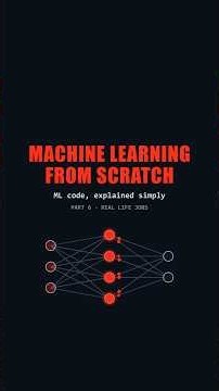 ➡️ Part 6 of learning ML code from scratch #machinelearning #ai #neuralnetworks #python #coding