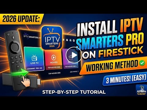 Install IPTV Smarters Pro on Firestick in 3 Minutes! (Updated 2026 Method)