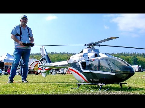 FANTASTIC RC EC-135 SCALE MODEL TURBINE HELICOPTER / FLIGHT DEMONSTRATION !!!