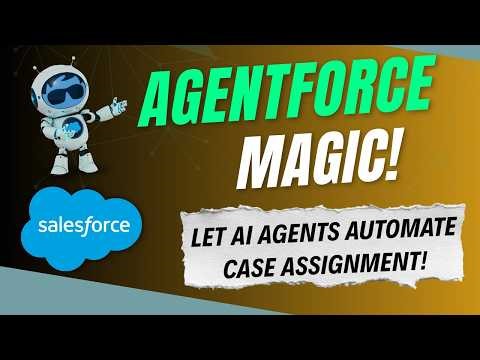 Salesforce Agentforce AI Automatically Assign Cases Using Data Library | AI Agent + Data Library