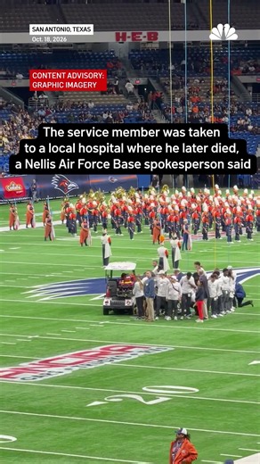 Air Force service member dies after falling from rafters before college football game