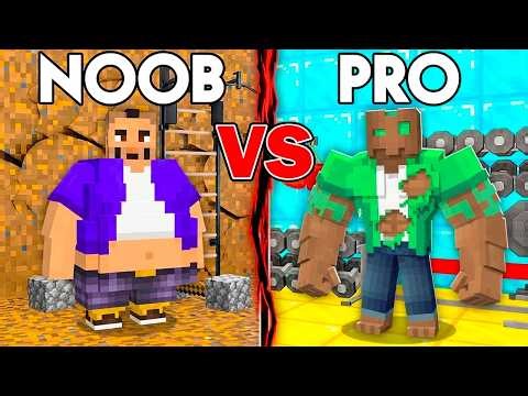I went from FAT to MUSCULAR in Minecraft!