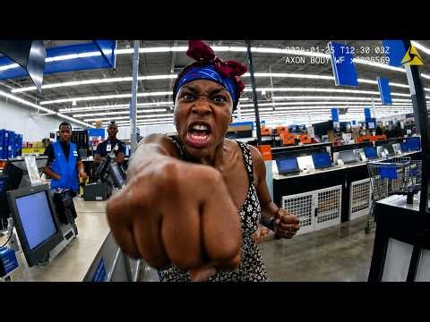Cops ARREST Defiant Woman Who REFUSES To Leave Walmart In WILD Scene