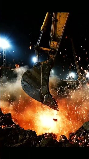 Night Shift Power: Heavy Machinery Domination on a Massive Construction Site! 🚧
