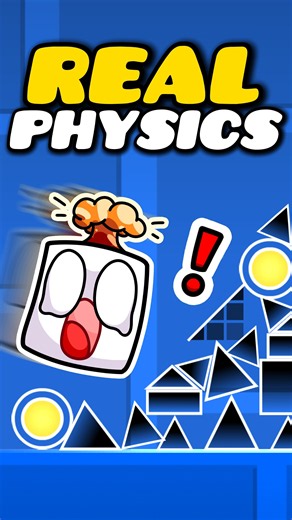 They Added REAL PHYSICS To GD 🤯 #shorts #geometrydash #gd