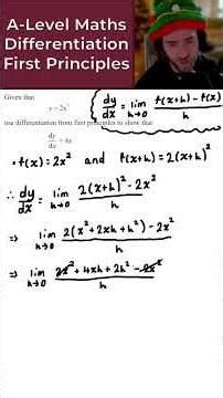 Day 21: First Principles • Daily A-Level Maths Revision 🔢 #alevelmaths #maths #alevelrevision