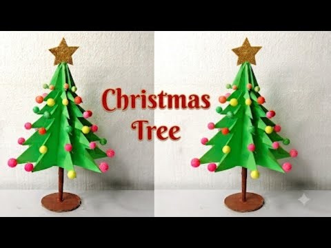 DIY Paper Christmas Tree/Christmas Tree DIY/How to make Christmas tree with paper #christmastree