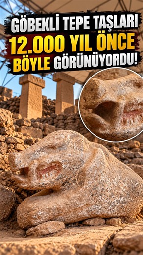 Göbekli Tepe Taşları 12.000 Yıl Önce Böyle Görünüyordu!