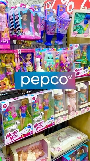 Pepco Assorted Fashion Dolls And Toys Displayed On Store Shelves 🛍️✨ #pepco