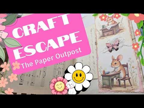 Cozy Junk Journal Decorating Session ☕ Craft With Me & Chat! :) The Paper Outpost