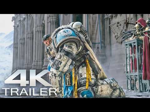 Space Marine Receives Mark-X Power Armor Ritual (4K Scene) Warhammer 40000 - Cinematic Clip