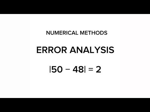 Error Analysis in Numerical Methods | Absolute, Relative & Percentage Error Explained