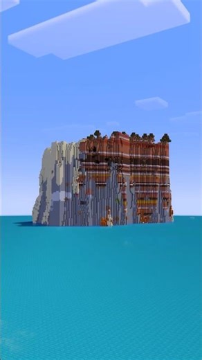 Would You Live On This Minecraft Mesa Cliff Island Seed?