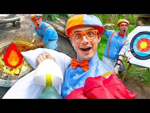 LIVE 🔴 Go Camping with Blippi 🌲⛺ Outdoor Fun for Kids