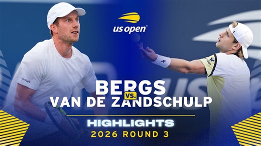 Zizou Bergs vs. Botic van de Zandschulp Highlights | 2026 US Open Round 3