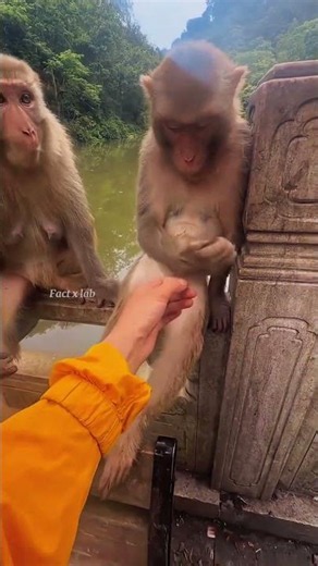 Monkey Mom Disciplines Her Baby #funny #funnyvideo