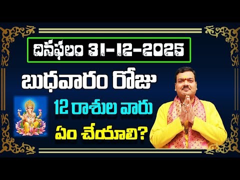December 31st 2025 Daily Horoscope & Panchangam By Machiraju Kiran Kumar | Machirajubhakti