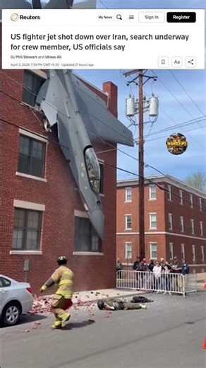 US fighter jet shot down over Iran,search underway for crew member,US officials say #fighterjetcrash