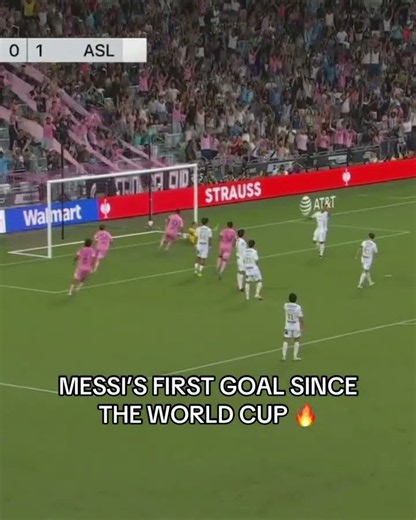 First goal for Lionel Messi since the World Cup 🏆