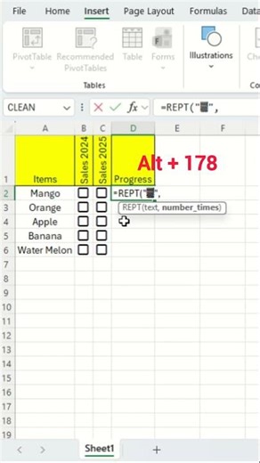 Progress Bar in Excel | Majid Mazin | #excel