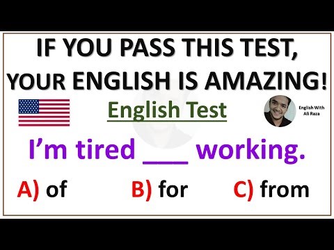 🇺🇸 American English Grammar Quiz | IF YOU PASS THIS TEST, YOUR ENGLISH IS AMAZING!