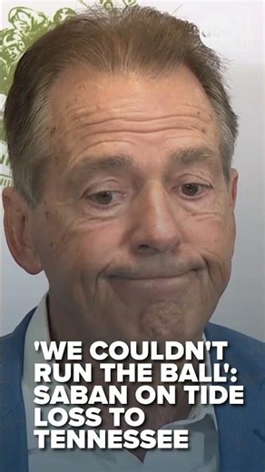 SABAN ON TIDE LOSS TO TENNESSEE