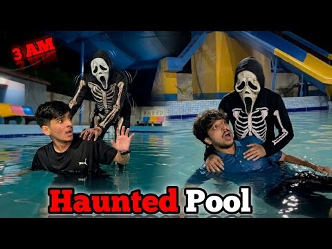 Living in a Swimming Pool for 24 Hours but it is Haunted 😱 || Challange Gone Wrong 😭