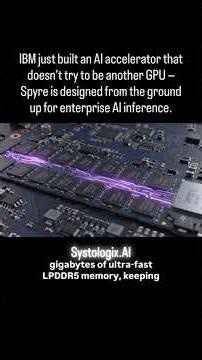 IBM Spyre: The AI Accelerator Challenging GPUs | Architecture Explained #ibm #accelerator #inference