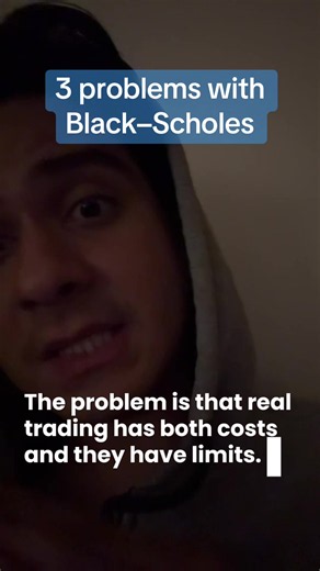 I explain three problems with the Black-Scholes model. These help explain why its prices may differ from market prices.