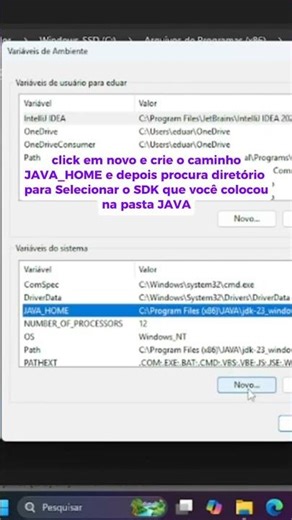 Configuração das variáveis de ambiente do SDK JAVA #codeadventure‪@FluxoCode‬