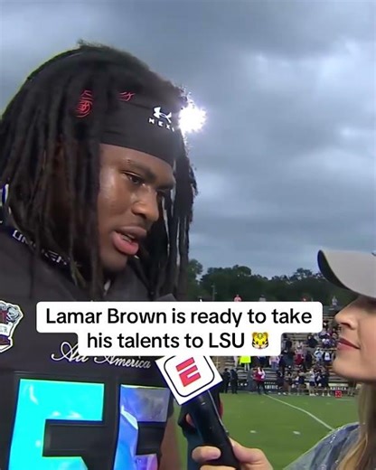 Lamar Brown is ready to make an impact at LSU 👏