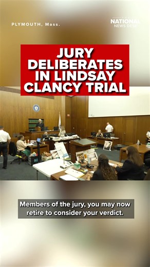 A jury on Thursday began deliberating in the murder trial of Lindsay Clancy, a Massachusetts woman accused of strangling her three young children in a case that has drawn attention to postpartum mental health. Clancy has pleaded not guilty by reason of lack of criminal responsibility. For the latest from the courtroom, click the link in our bio. #lindsayclancy #truecrime #massachusetts #jury #trial