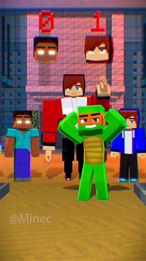 Herobrine vs JJ - Push Challenge 😆 - Maizen Minecraft #minecraft #jj