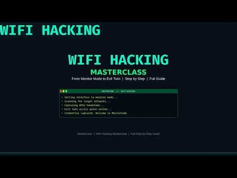 WiFi Hacking Full Course: WPA2 Handshake, Evil Twin, WPS, PMKID Attack | Step by Step