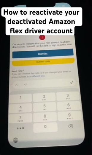 How to reactivate your Amazon flex driver account #amazonflex #amazonflexdriver #shorts #deactivate