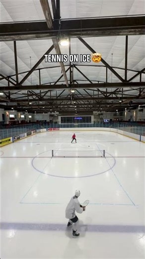 When two worlds collide… and it just works. 🎾🏒⚡ #Olympics #WinterOlympics #IceHockey