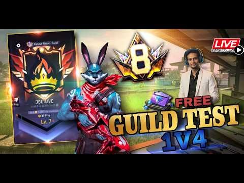 FREE FIRE LIVE GUILD TESTING | GUILD TEST LIVE | FF LIVE GUILD TEST #freefirelive #giveaway