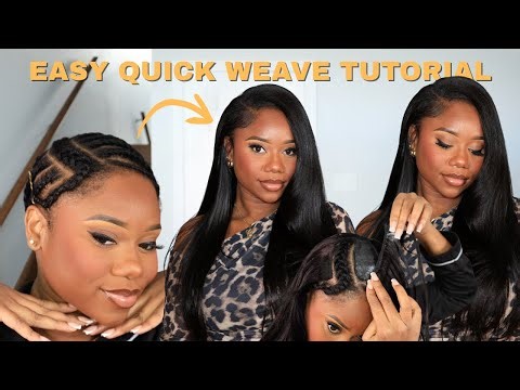 QUICK WEAVE AT HOME | HOW TO BLEND YOUR NATURAL HAIR FLAWLESSLY | CURLS QUEEN