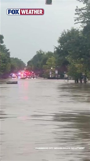 Flash Flood Emergency Swamps Cambridge City, Indiana