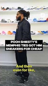 Pooh Shiesty's Memphis ties got him sneakers for cheap #SneakerShopping