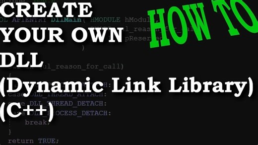 How-To Create And Use A DLL (Dynamic Link Library) with C++ MSVC Visual Studio 2019 Walkthrough