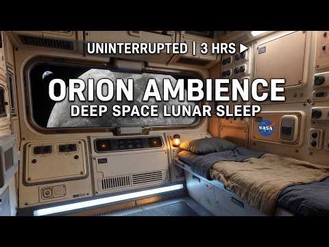 🚀 Artemis II Orion Cabin Sounds | 3 Hours Deep Space Ambience & NASA Radio [Sleep/Focus]