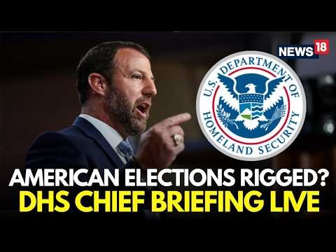 US LIVE: Homeland Security Secretary Markwayne Mullin Addresses Election Security Under Trump Admin