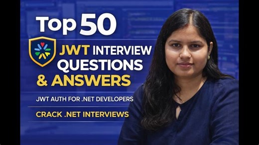 Top 50 JWT Interview Questions Answers 2026 | JWT Auth for .NET Developers | Crack .NET Interviews | Indu Thakur
