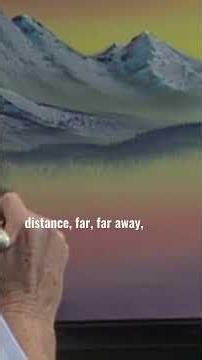 Bob Ross paints rolling hills #paintlikebobross #art #bobross